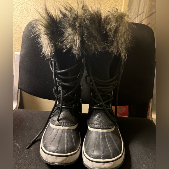 Sorel Joan of Arctic Waterproof Lace Up Faux Fur Boots Size 7.5 New With Tags - Picture 4 of 14